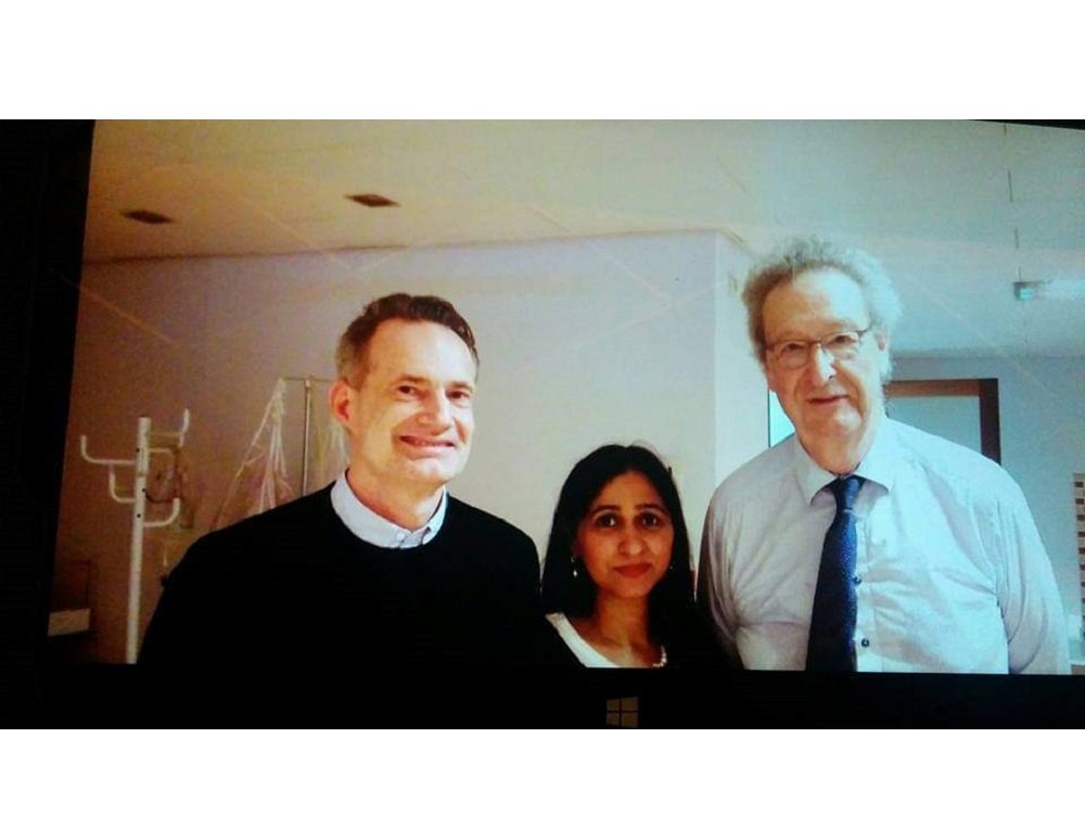 With Professor Dr Bruno Van Herendeal After gynecological laparoscopic session in Belgium
