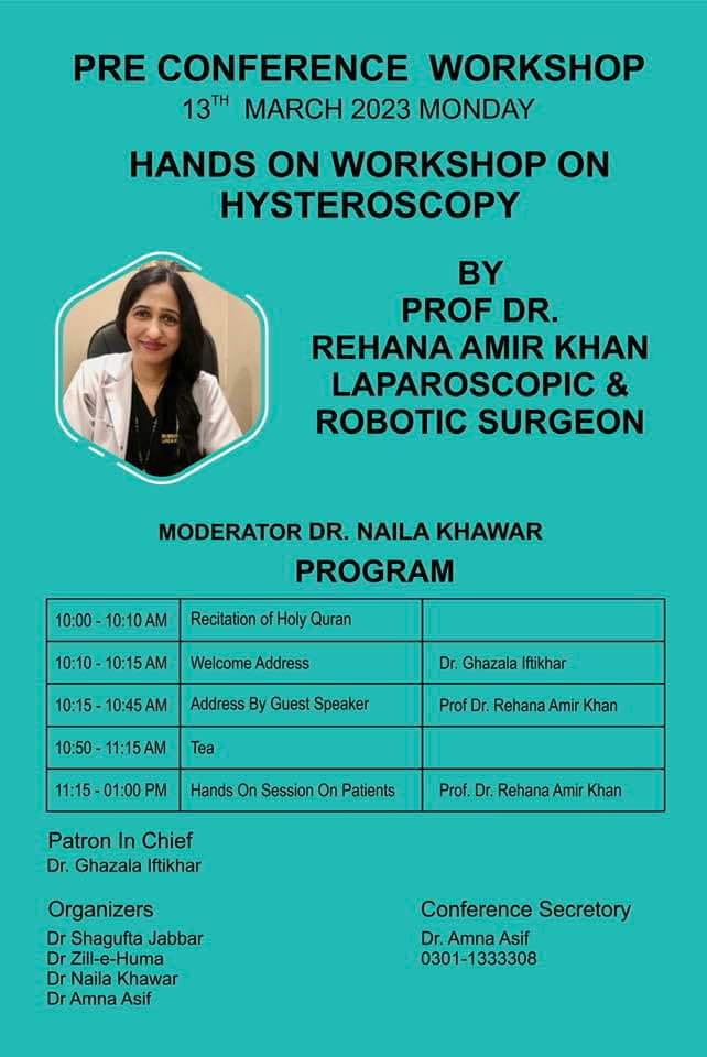 PRE Conference Workshop 13th March 2023